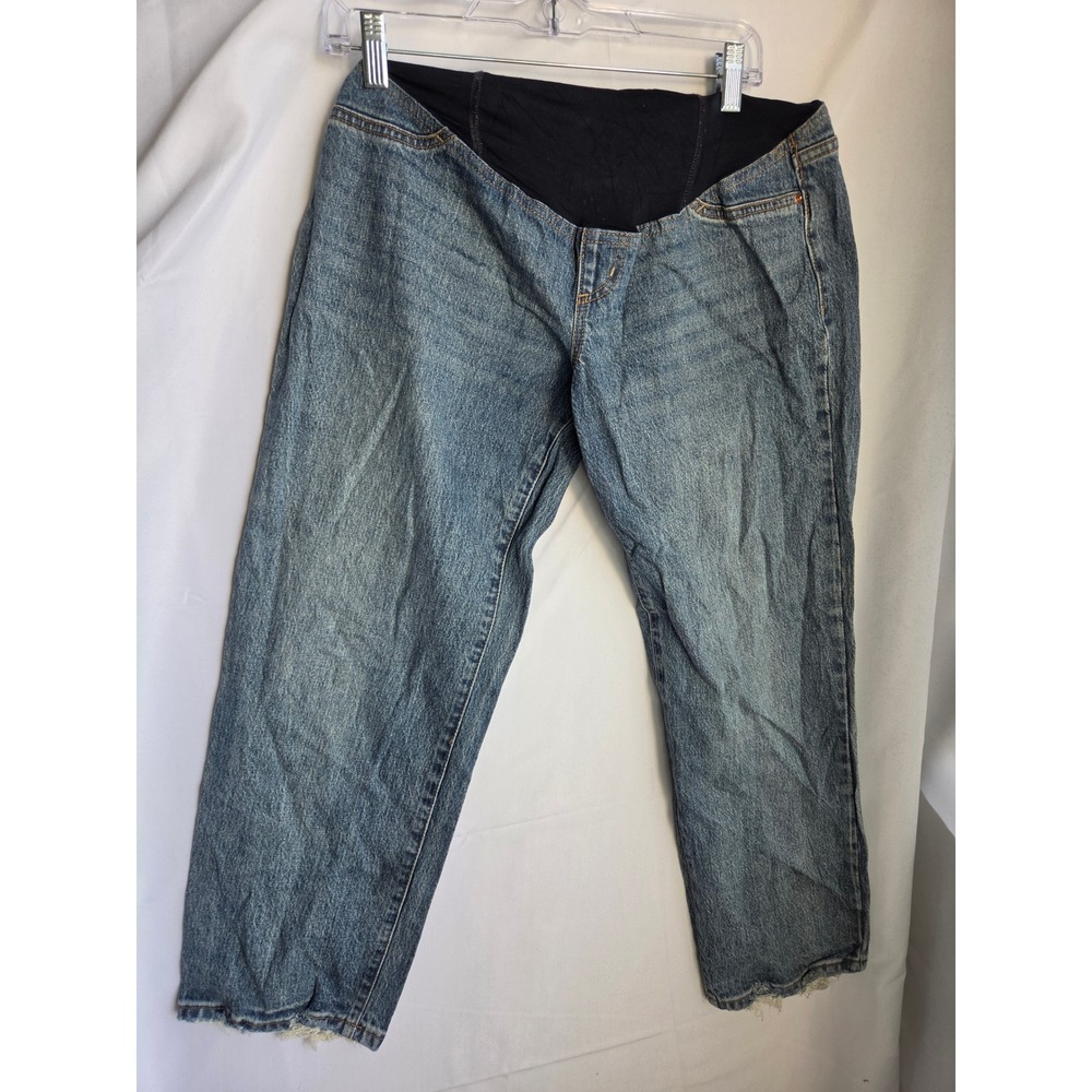 Isabel Maternity Vintage Straight Jeans Women  Blue Medium Straight Under Belly